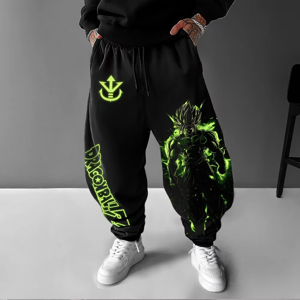 Winter Clothing In Japan - ドラゴンボールメンズパンツスポーツウェアブロリー春秋と冬日本アニメジョガーパンツ Y2k 原宿ファッション綿ズボン