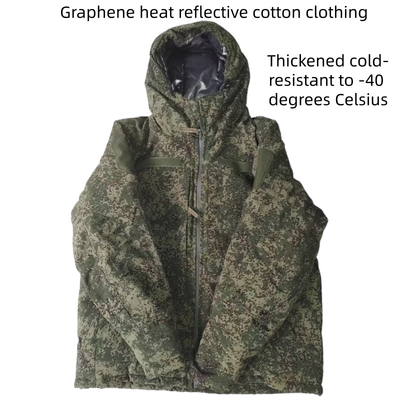 Winter Clothing Matching - ロシア製タクティカルコットンジャケット 防風防水保温 厚手グラフェン熱反射 冬用コンバットパーカー