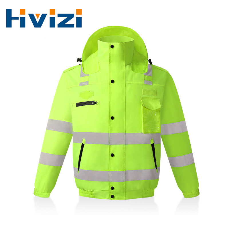 防水ボンバージャケット Hi Vis 作業服ジッパーフロント - Quality Winter Clothing Bomber Jacket のレビューと価格
