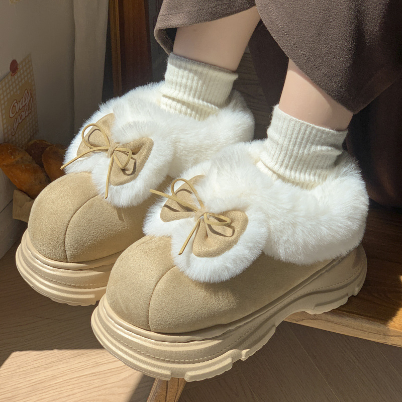 暖かいフェイクファーふわふわスリッパ レディース 冬用プラッ - Winter Clothing Korea のレビューと価格