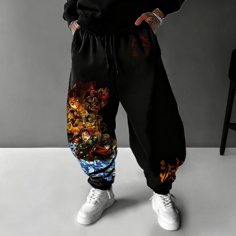 鬼滅の刃アニメーション新しいメンズとレディースのスウェットパ - Winter Clothing In Japan のレビューと価格