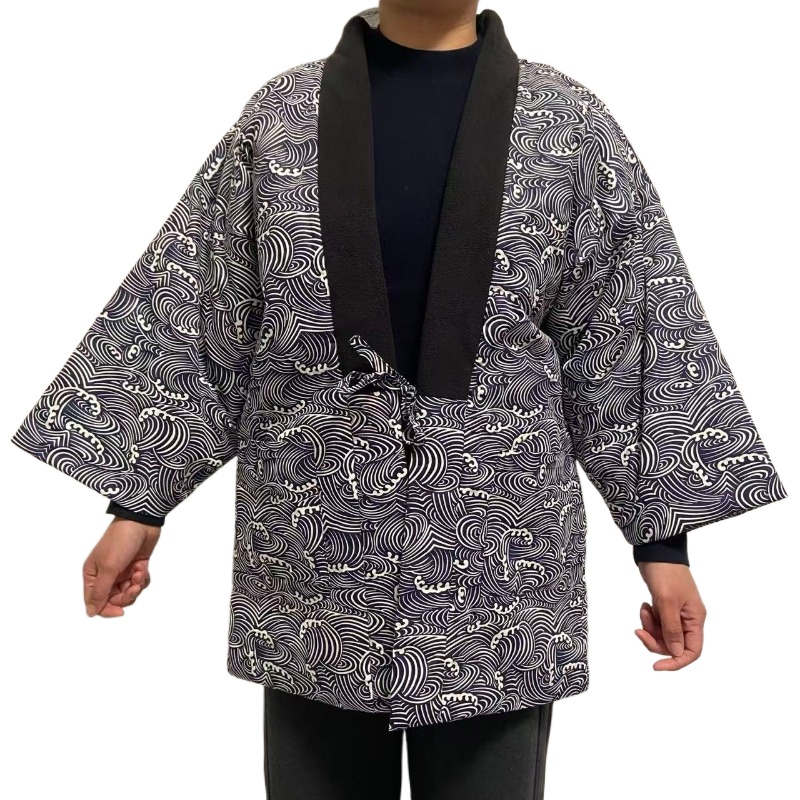 伝統的な日本の半纏ジャケットユニセックス冬着物コートキルティ - Traditional Winter Japanese Clothing のレビューと価格