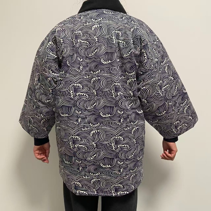 伝統的な日本の半纏ジャケットユニセックス冬着物コートキルティ - Traditional Winter Japanese Clothing のレビューと価格