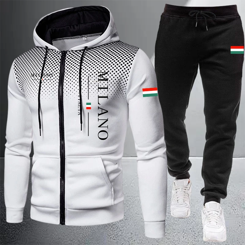 2026 ハイエンドメンズ服ジップフード付きスウェットシャツ - Winter Clothing Matching のレビューと価格