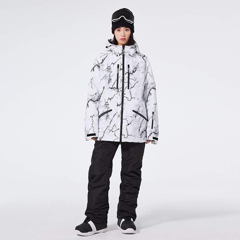 新しいファッション男性女性冬スキースーツ防水スノーボードジャ - Winter Clothing Matching のレビューと価格