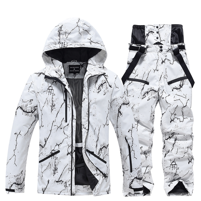 新しいファッション男性女性冬スキースーツ防水スノーボードジャ - Winter Clothing Matching のレビューと価格