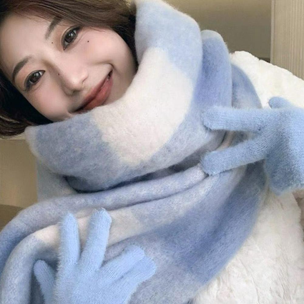 女性用チェック柄スカーフ,暖かくて柔らかいショール,タッセル - Winter Clothing Korea のレビューと価格