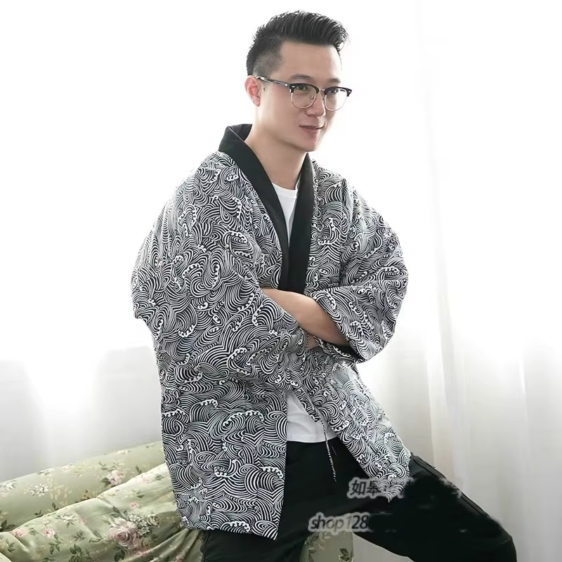 2025年 ハンテンジャケット メンズ 中綿入りコットン 冬 - Traditional Winter Japanese Clothing のレビューと価格