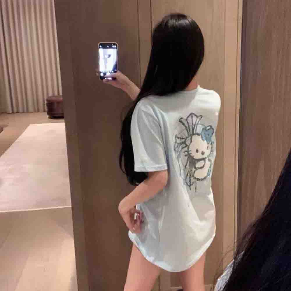 韓国語版ハローキティダイヤモンドプリントレディースTシャツY - Winter Clothing Korea のレビューと価格
