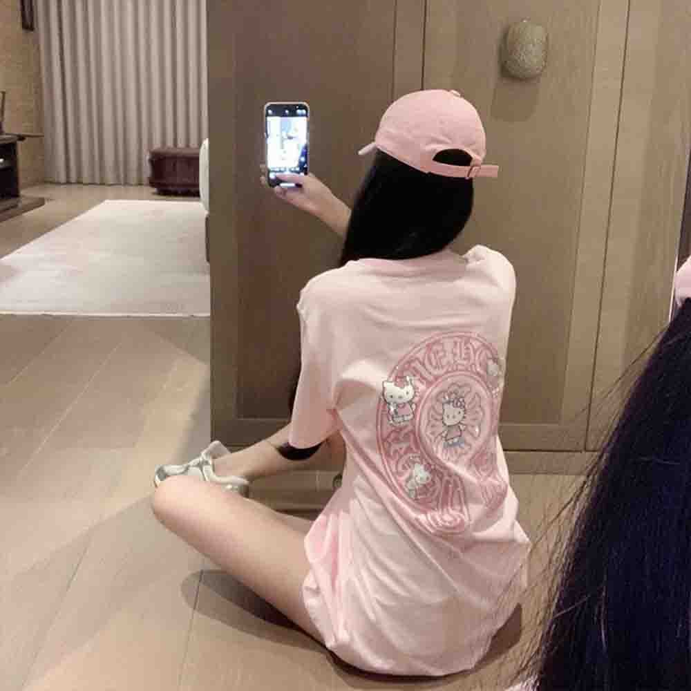 韓国語版ハローキティダイヤモンドプリントレディースTシャツY - Winter Clothing Korea のレビューと価格