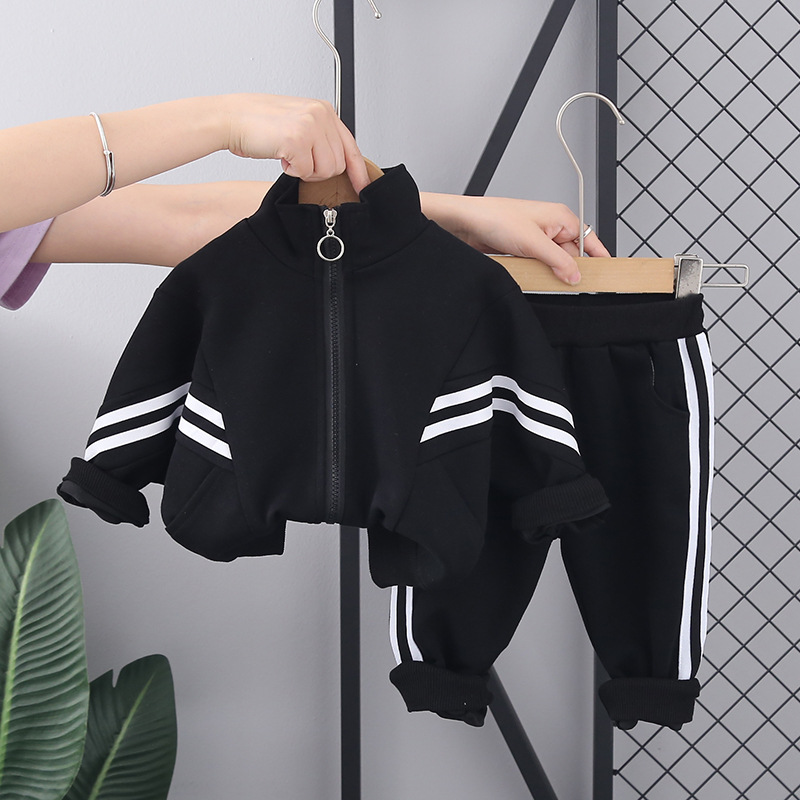 男の子と女の子のためのジッパー付きジャケットとパンツ,子供服 - Winter Clothing 1 Year Old のレビューと価格