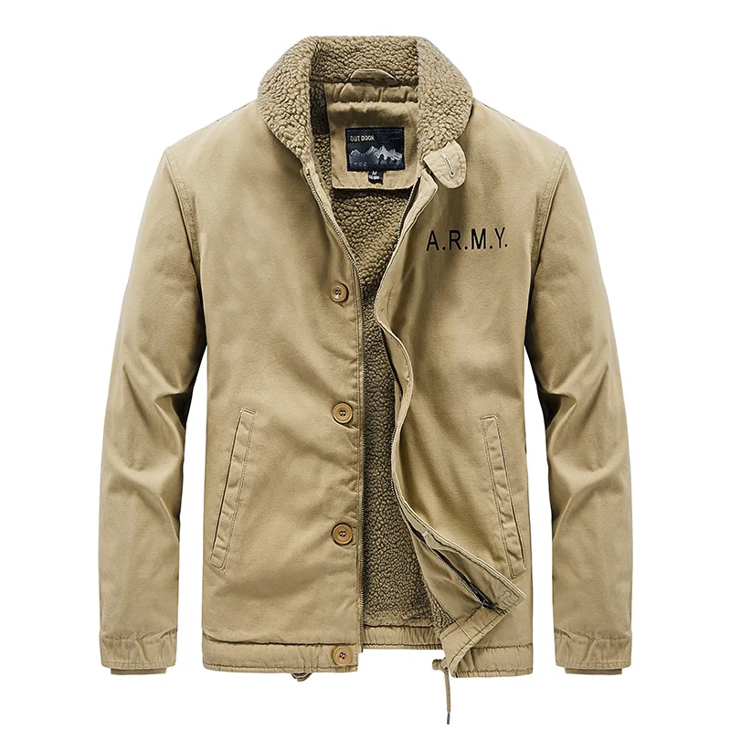 メンズ新作冬用ボンバージャケット、フリース暖かいコート、ダウ - Quality Winter Clothing Bomber Jacket のレビューと価格