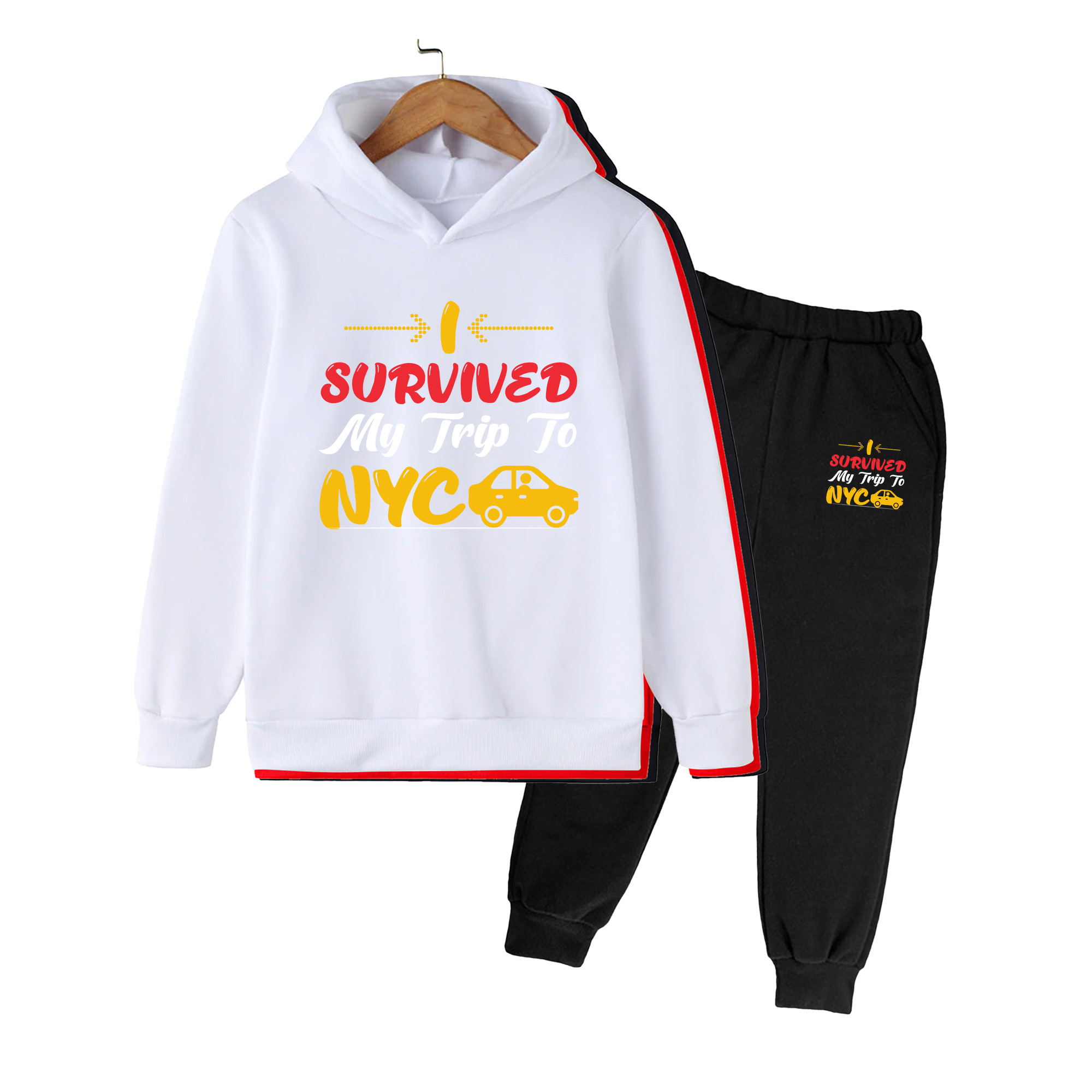 キッズ用フーディー＆スウェットパンツセット、「I Survi - Winter Clothing Nyc のレビューと価格