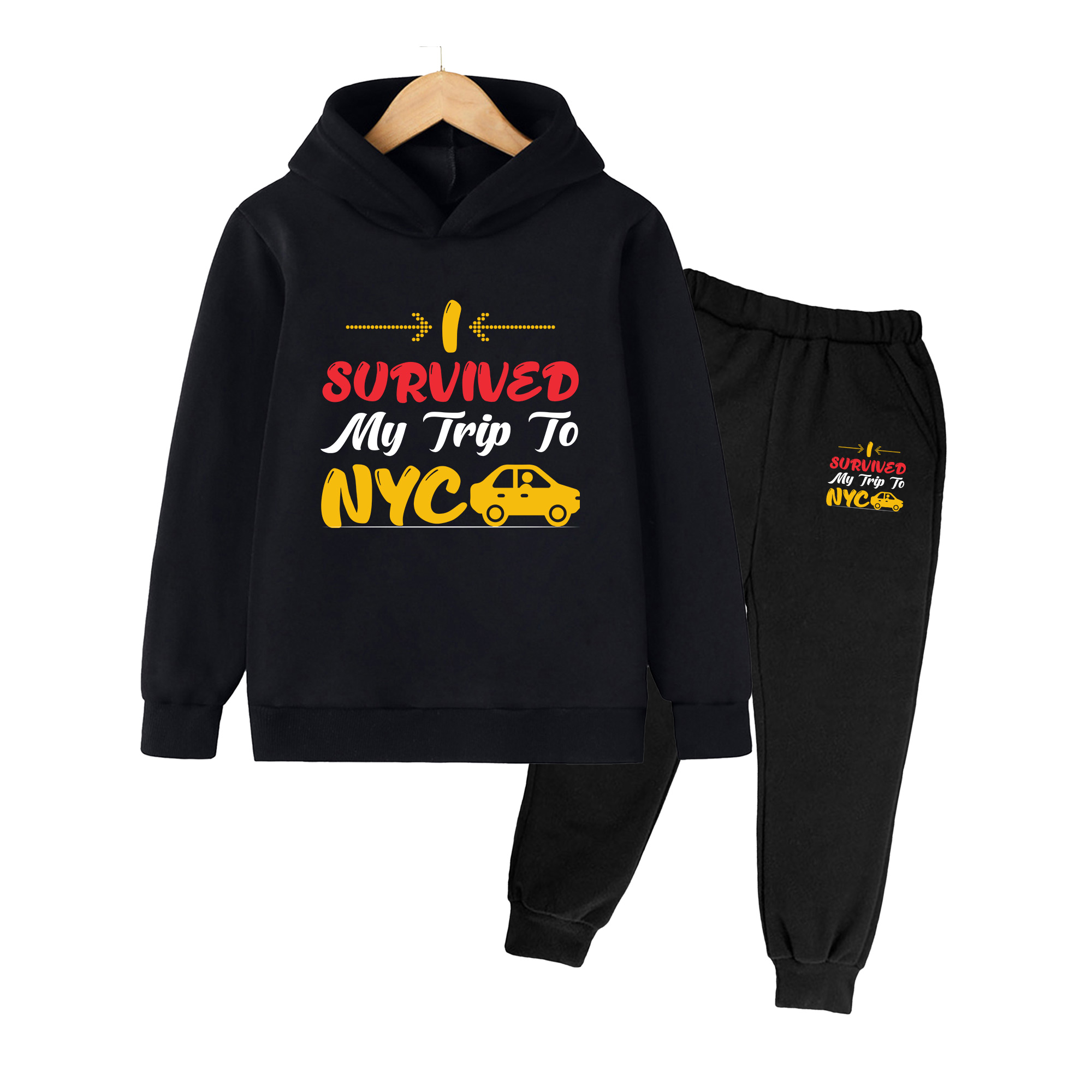 キッズ用フーディー＆スウェットパンツセット、「I Survi - Winter Clothing Nyc のレビューと価格