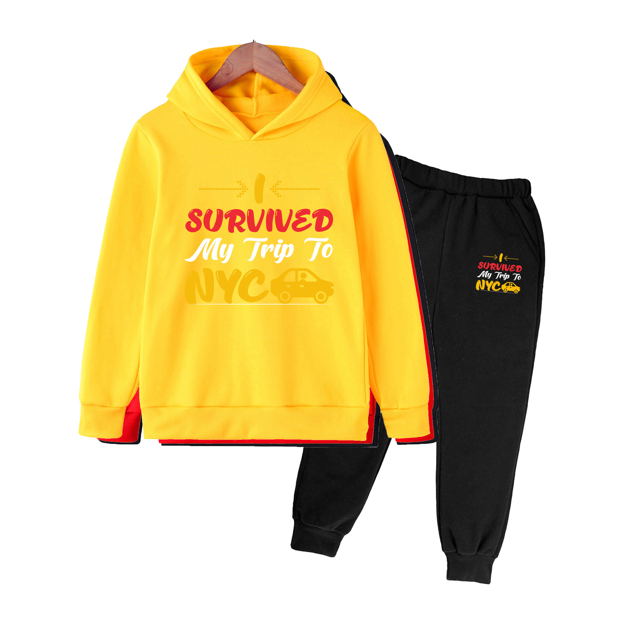 キッズ用フーディー＆スウェットパンツセット、「I Survi - Winter Clothing Nyc のレビューと価格