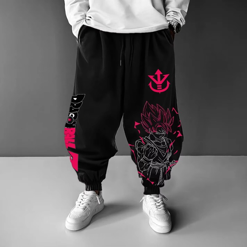 ドラゴンボールアニメーション悟空周辺プリントスウェットパンツ - Winter Clothing In Japan のレビューと価格