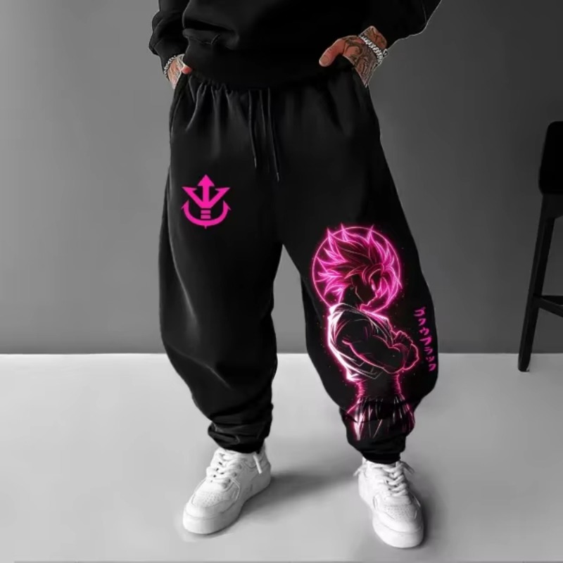 ドラゴンボールアニメーション悟空周辺プリントスウェットパンツ - Winter Clothing In Japan のレビューと価格