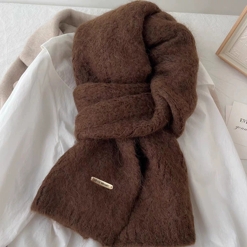 女性の冬の雰囲気、無地、シンプル、柔らかく暖かい、怠惰なスタ - Winter Clothing Korea のレビューと価格