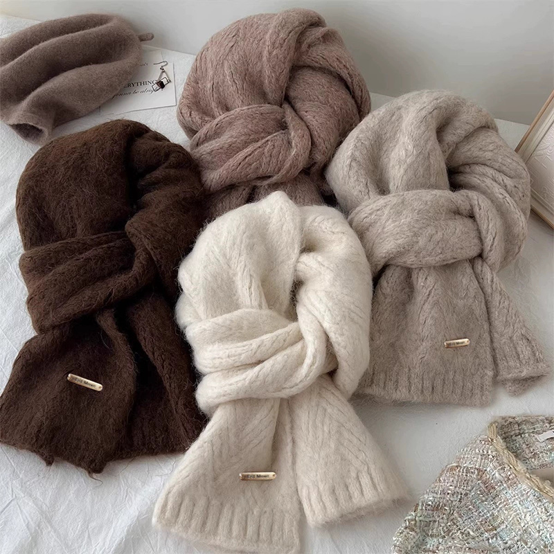 女性の冬の雰囲気、無地、シンプル、柔らかく暖かい、怠惰なスタ - Winter Clothing Korea のレビューと価格