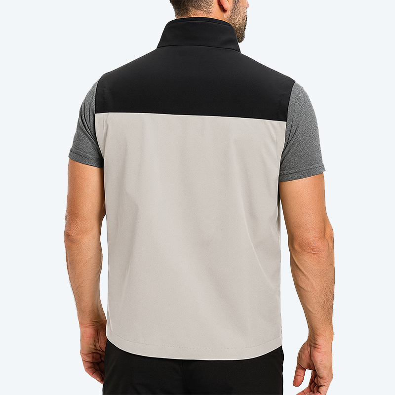 メンズ軽量ソフトシェルベスト ジッパーポケット付き 防風 ノ - Winter Clothing Matching のレビューと価格