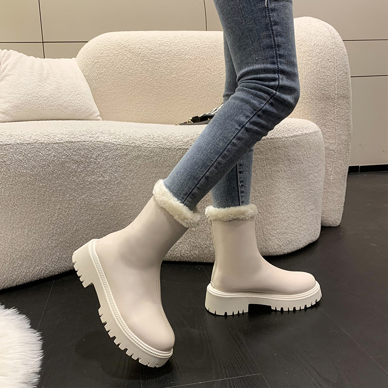 冬の女性の暖かい豪華なアンクルブーツ快適な滑り止めビッグサイ - Winter Clothing Korea のレビューと価格