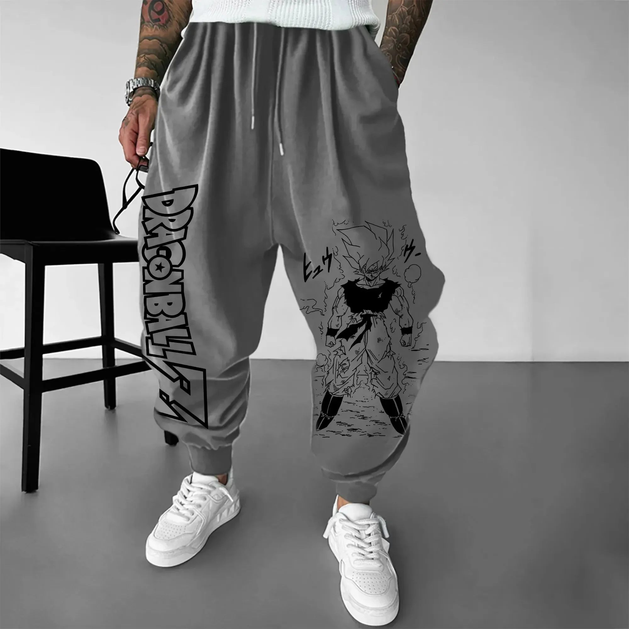 新しい秋冬 Y2k ドラゴンボール Z メンズスポーツパンツ - Winter Clothing In Japan のレビューと価格