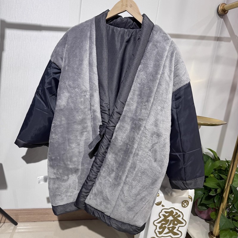 伝統的な日本の漢服（男性用）- エスニック柄の厚手フリース着 - Traditional Winter Japanese Clothing のレビューと価格