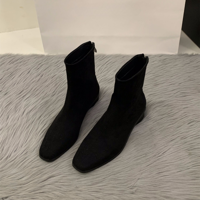 2025年ピーチカラー バックジップ ヌードブーツ - ファ - Winter Clothing Korea のレビューと価格