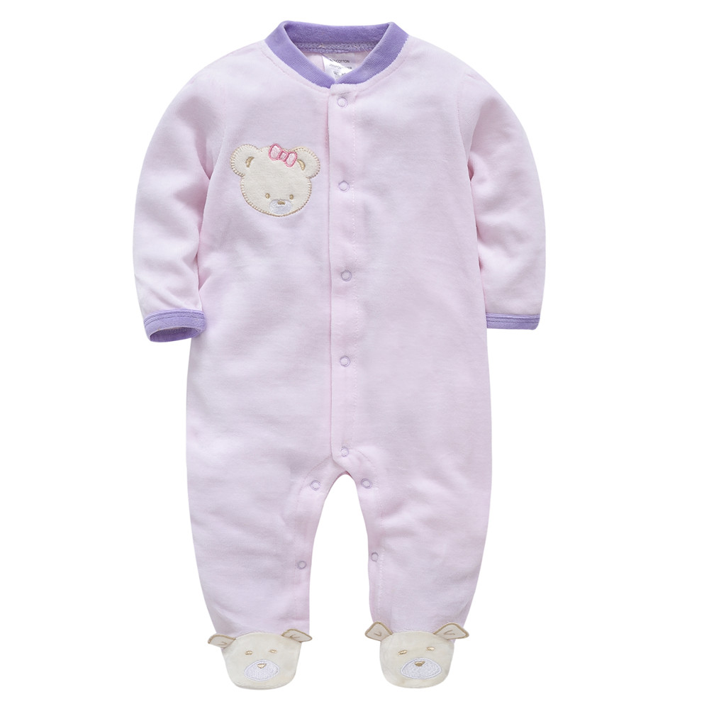 Kavkas 女の赤ちゃん服長袖綿冬暖かいロンパースクマ固体 - Winter Clothing 1 Year Old のレビューと価格