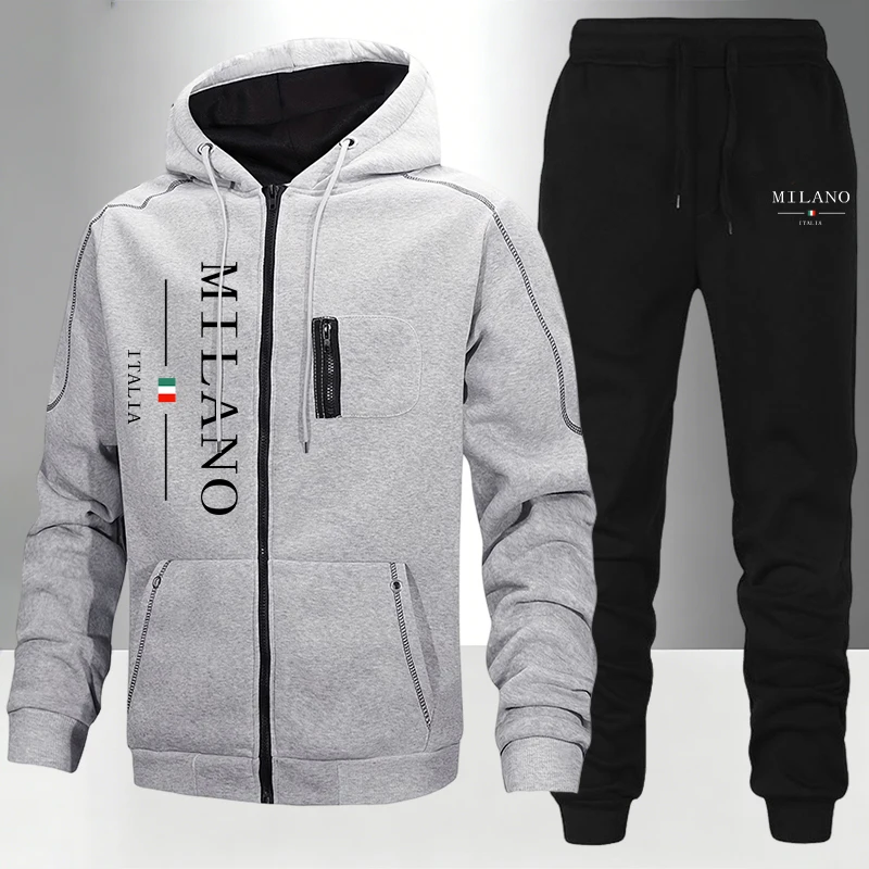 イタリアファッションメンズセット/コート/パンツ秋冬デイリー - Winter Clothing Matching のレビューと価格