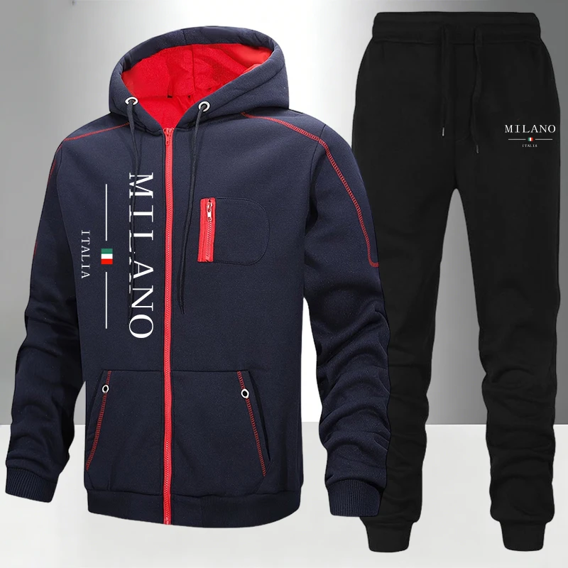 イタリアファッションメンズセット/コート/パンツ秋冬デイリー - Winter Clothing Matching のレビューと価格