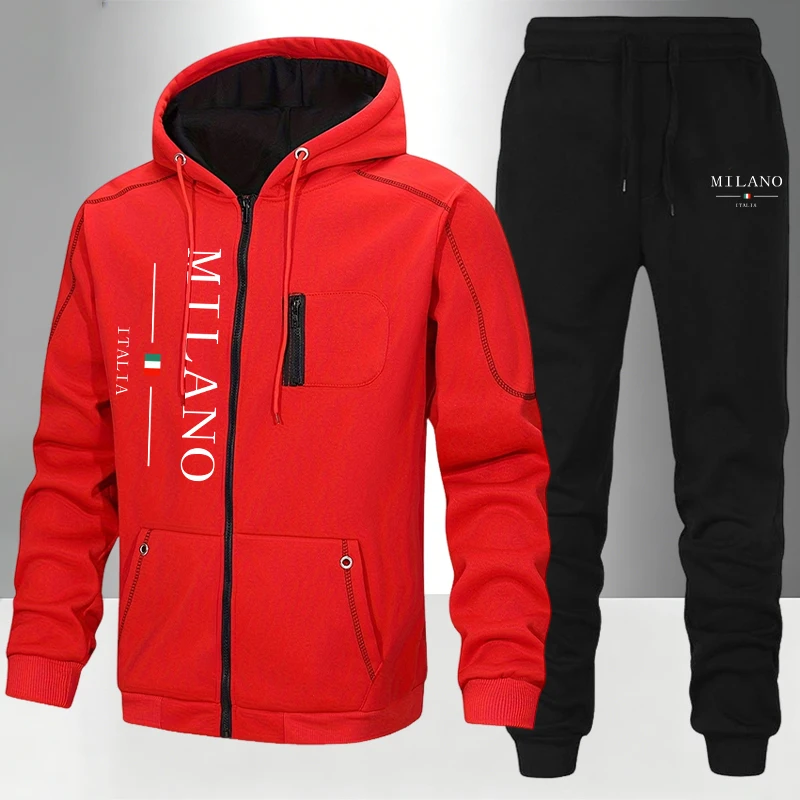イタリアファッションメンズセット/コート/パンツ秋冬デイリー - Winter Clothing Matching のレビューと価格