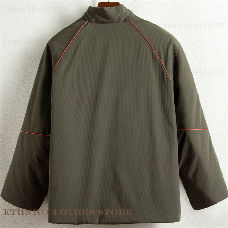大きいサイズ 3XL 4XL 男性綿入りジャケット日本の着物 - Traditional Winter Japanese Clothing のレビューと価格