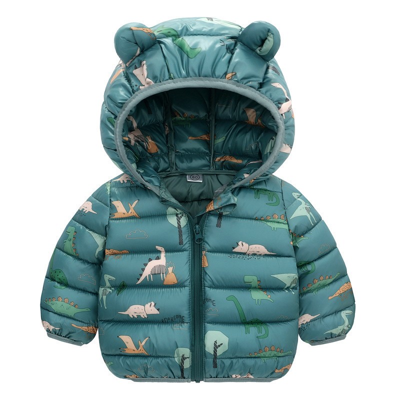 子供男の子ベビーフード付き軽量ダウンジャケット暖かい上着秋キ - Winter Clothing 1 Year Old のレビューと価格