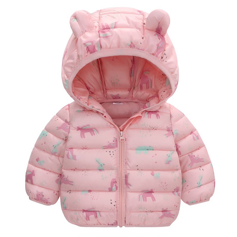 子供男の子ベビーフード付き軽量ダウンジャケット暖かい上着秋キ - Winter Clothing 1 Year Old のレビューと価格