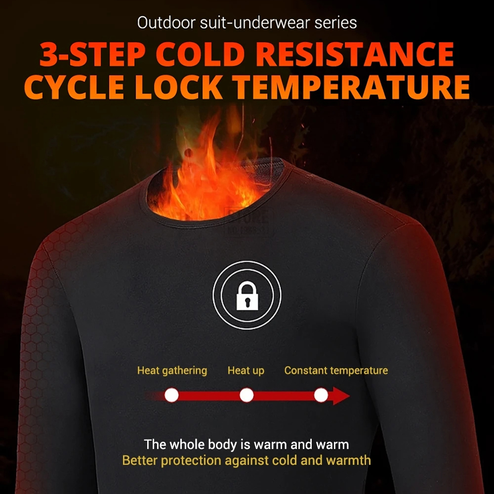 男性用の冬の熱加熱ジャケット,ベスト,加熱下着,スキースーツ - Winter Clothing Matching のレビューと価格