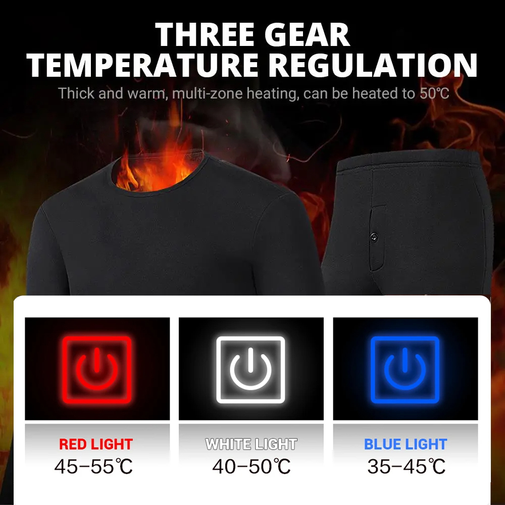 男性用の冬の熱加熱ジャケット,ベスト,加熱下着,スキースーツ - Winter Clothing Matching のレビューと価格
